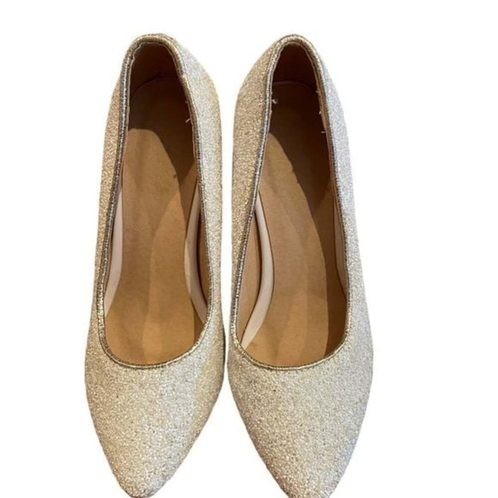 EUC WOMENS WHITE  WEDDING BRIDE HEELS SIZE 32​​​​​​​​​ - Picture 5 of 7
